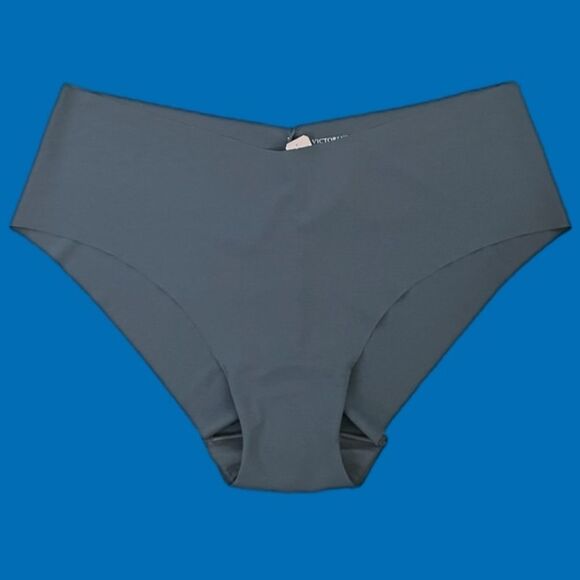 Victorias Secret No Show Seamless Supersoft raw cut Hiphugger Panty gray Large - Picture 5 of 5